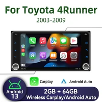 Radio estéreo GPS 2Din para Toyota 4Runner 4-Runner 4 Runner 2003-2009 pantalla de 7 ""para coche inalámbrico Carplay Autoradio Android Multimedia
