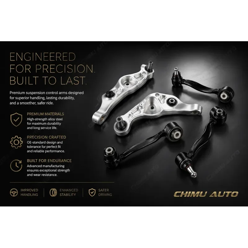 【CHIMU AUTO】 4pcs Front Rear Lower Control Arm Set for Lexus LS460 RWD 2007-2017 Suspension Bushing Kit for 4862050070