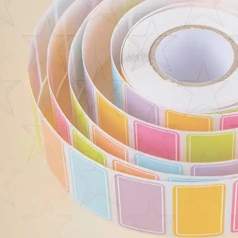 

Яркие 500 шт. водонепроницаемые пустые этикетки-наклейки самоклеящиеся канцелярские именные бирки прочные прямоугольные этикетки