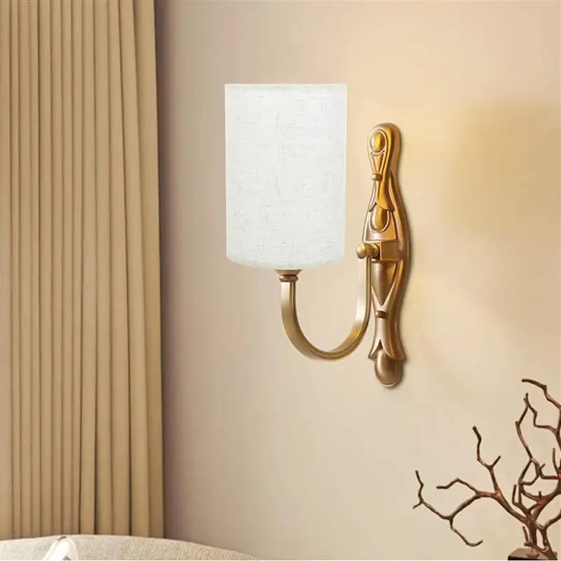 Imagem -02 - Modern Linen Table Lamp Shade Floor Lamp Shade Office Desk Light Cover Quarto e Sala de Estar Decoração