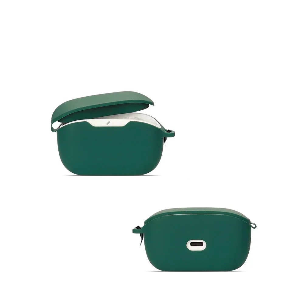 Silicone Soft Hearphone Case for JBL Wave Buds Shockproof Protection Full Edge Earphone Cover for JBL Wave Buds 2 with Hook