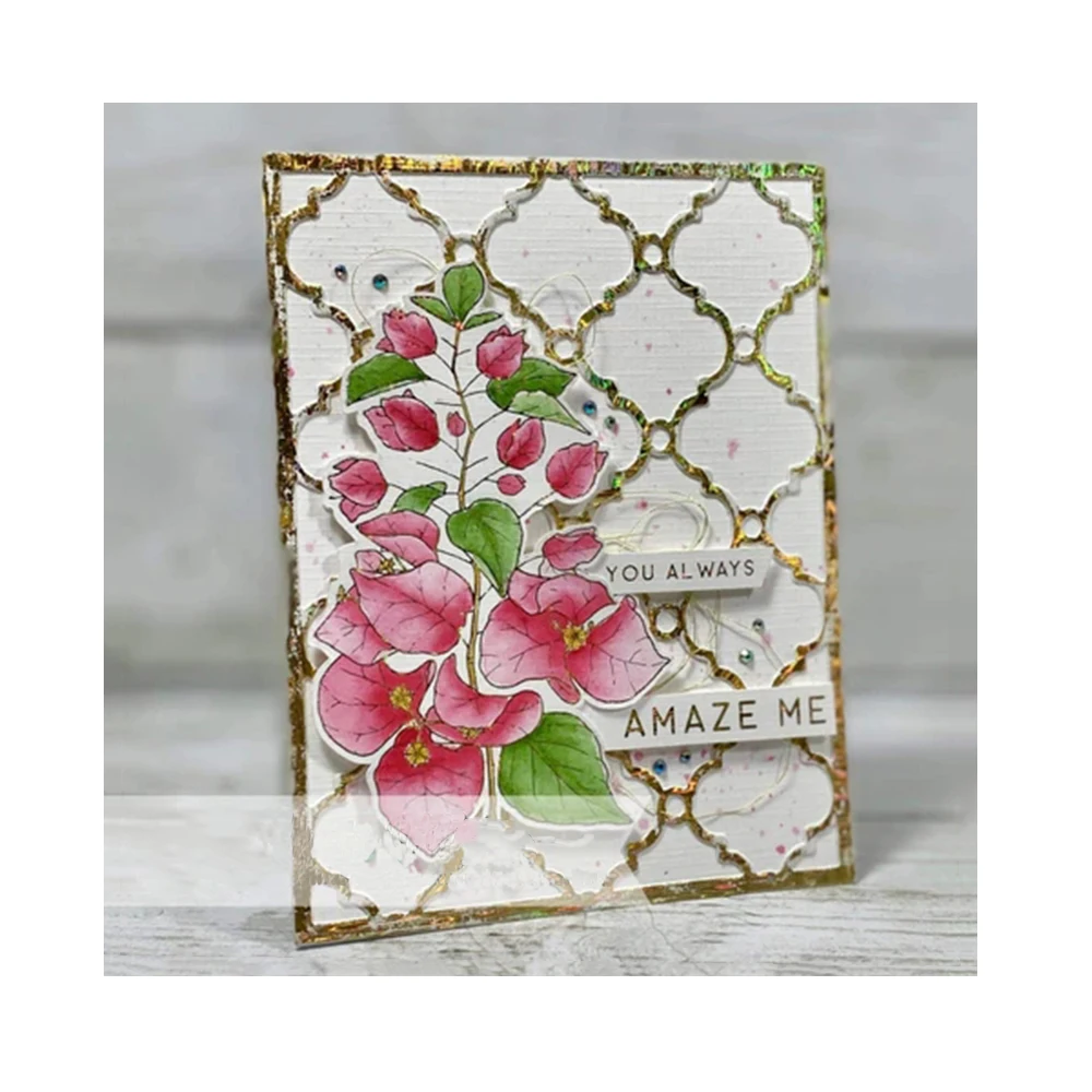 Metal Cutting Dies 2022 New Rectangular Background Scrapbooking Supplies Craft Card Making Album Embossing Papel Mold Stencil