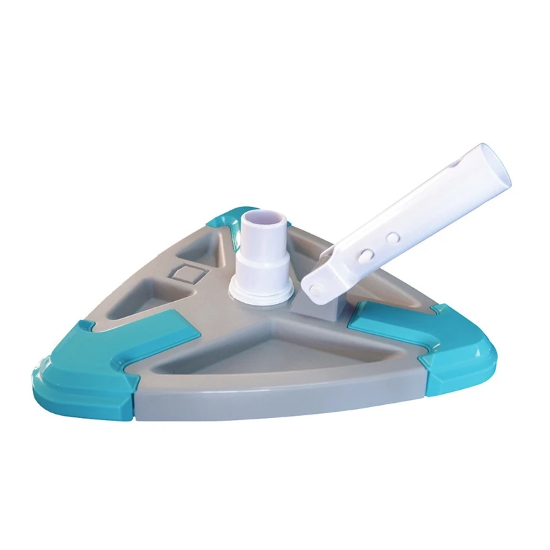 

Vacuum Cleaner Head Triangular Pool Head With Side Brush Suction Head Brush Cleaner Swimming Pool Cleaning Supplies