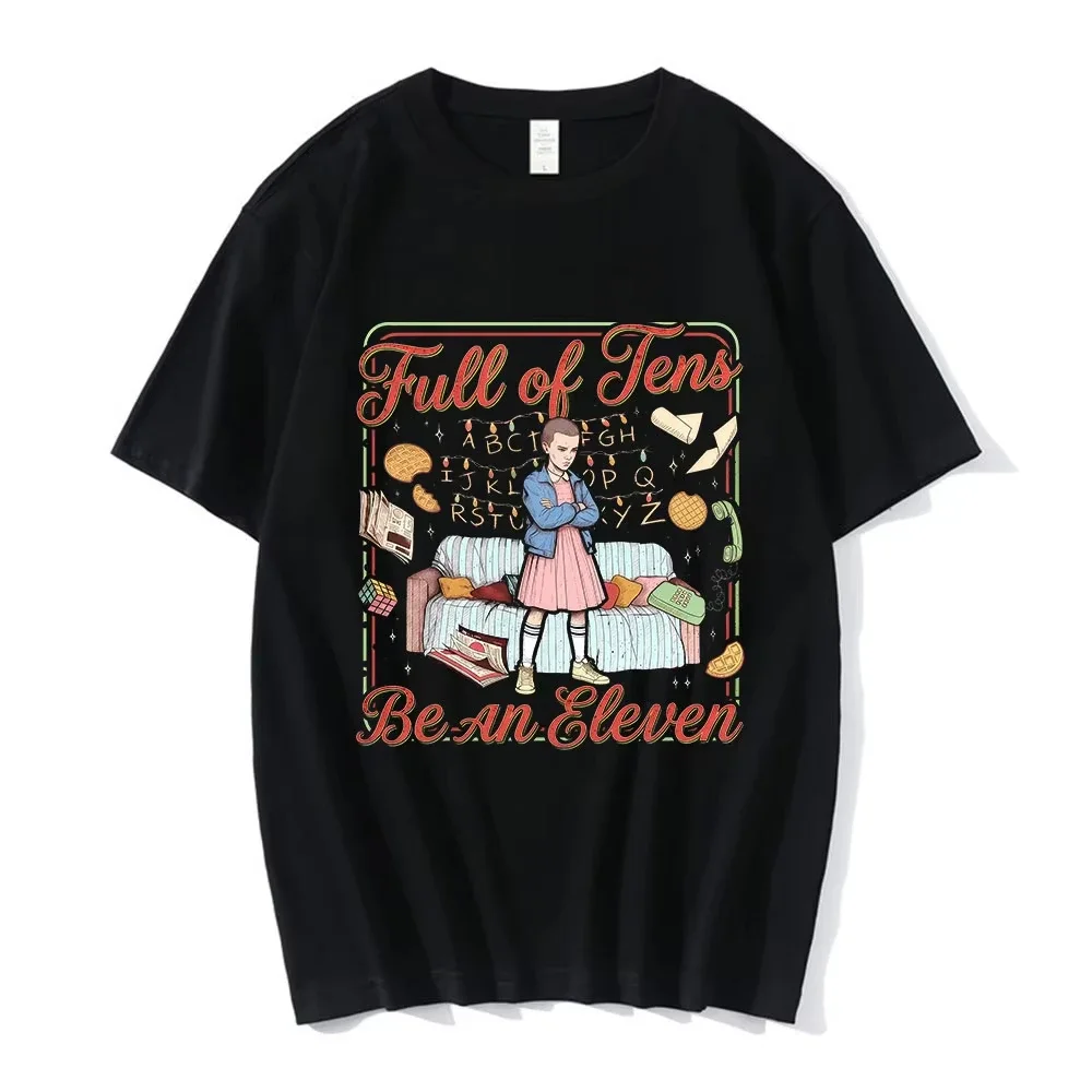 

Eleven Eddie Munson Demogorgon Graphic T Shirt Men's Women Cotton Casual T-shirts Fashion Loose Short Sleeves T-shirt Streetwear