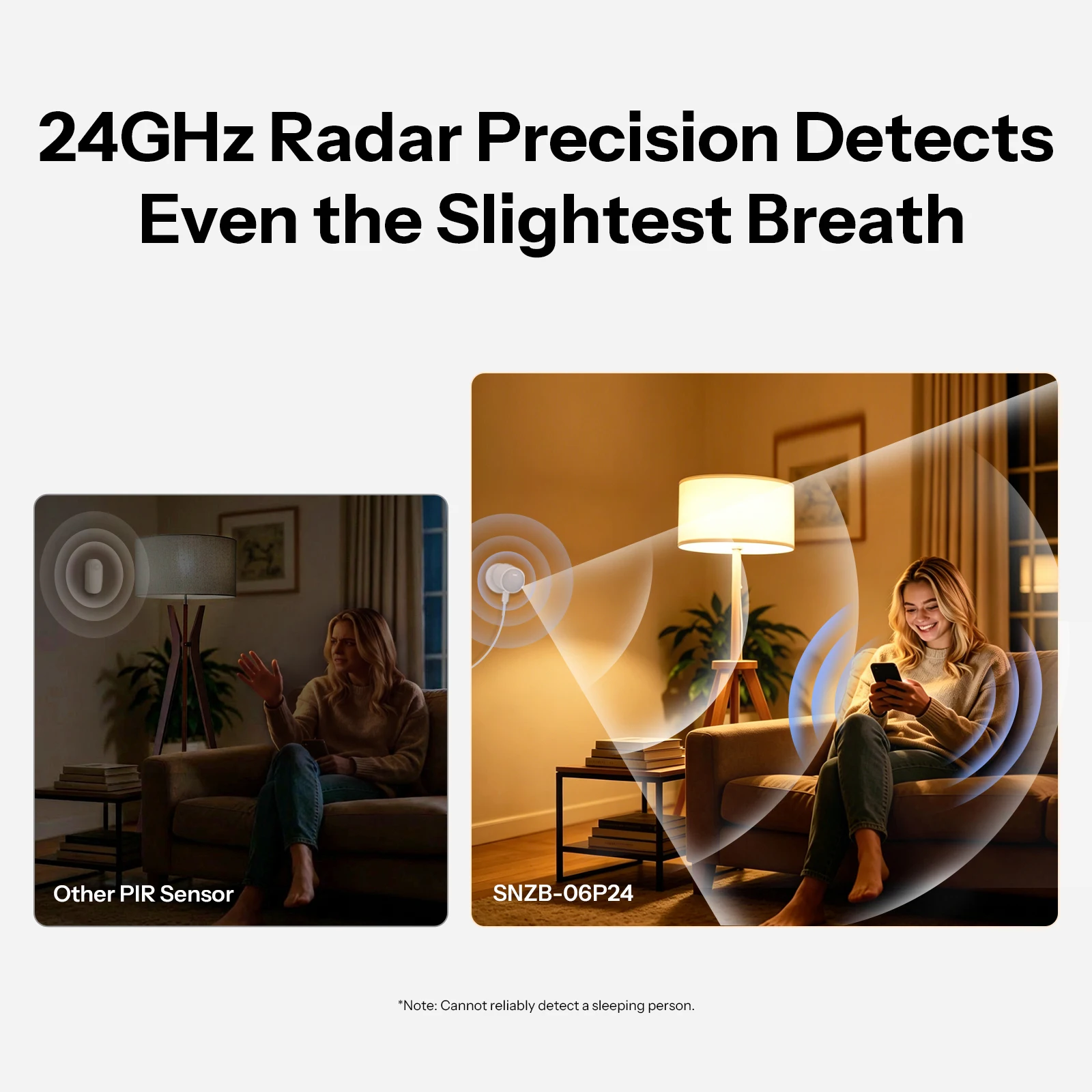 SONOFF SNZB-06P24 Sense Guard Presence Core 24G Zigbee Human Presence Sensor 24GHz MMWave Radar Via Matter Works With Apple Home