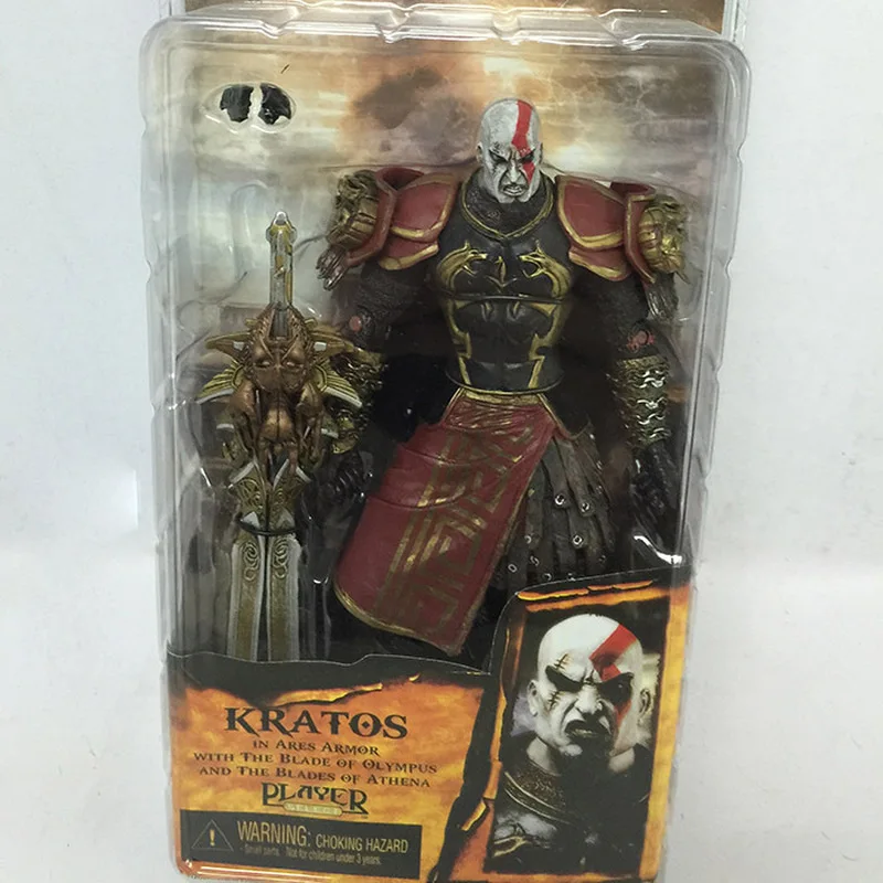 Neca Figure God Of War Ghost Of Sparta Kratos In Ares Armor W Blades Action Figure Model Articulated Movable Doll Toy Boy Gift