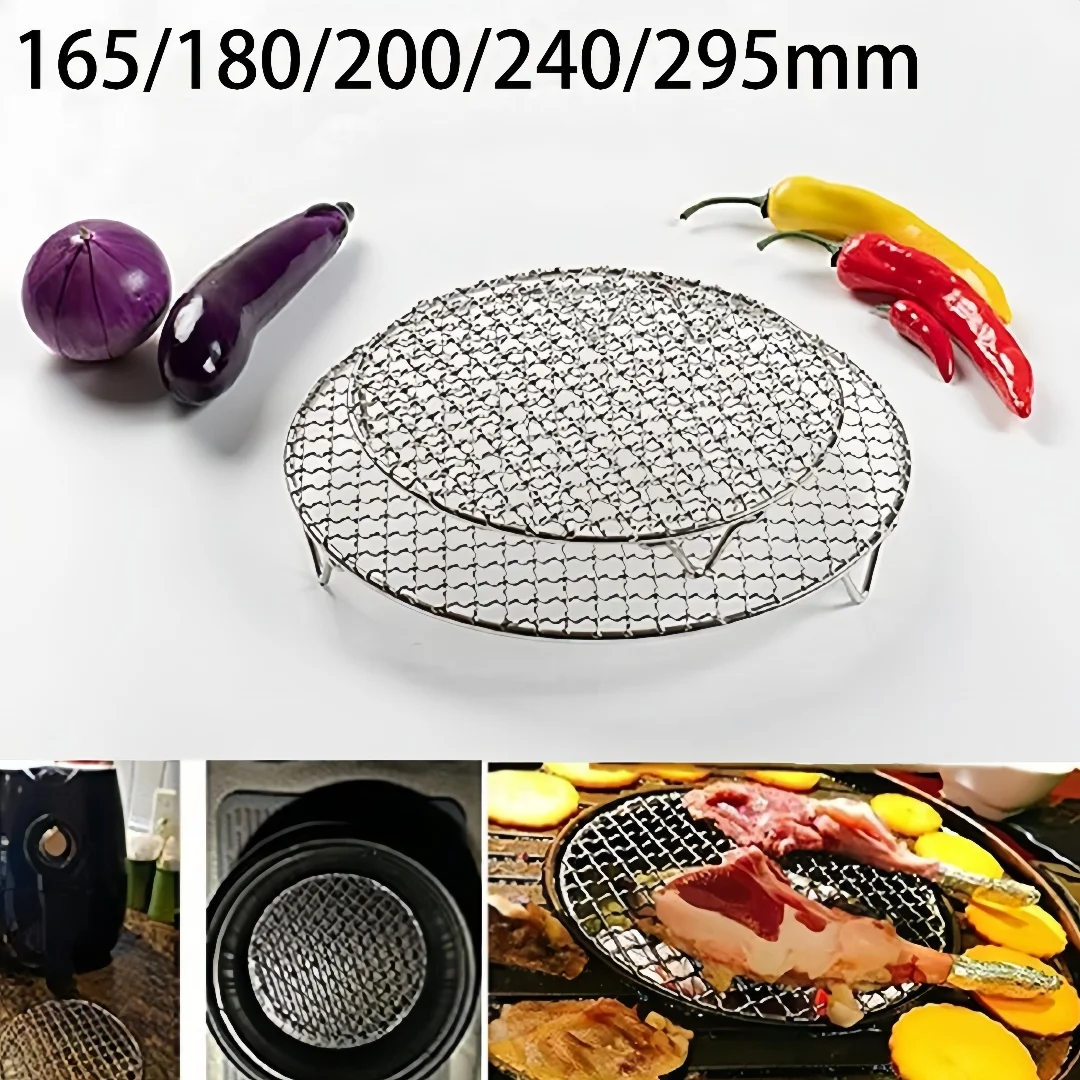 

Round Cooling Baking Rack 304 Stainless Steel Oven Grill Sheet Grid Baking Tray Bread Holder BBQ Shelf Kitchen Baking Dishes Pan