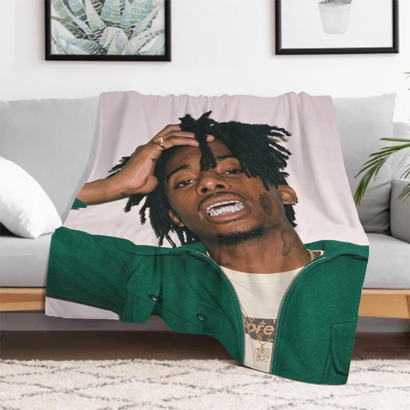 

Custom Blanket Playboi Carti Fluffy Soft Blankets Microfiber Bedding Knee Sofa Fleece Decorative Thick Warm Home Textile Garden