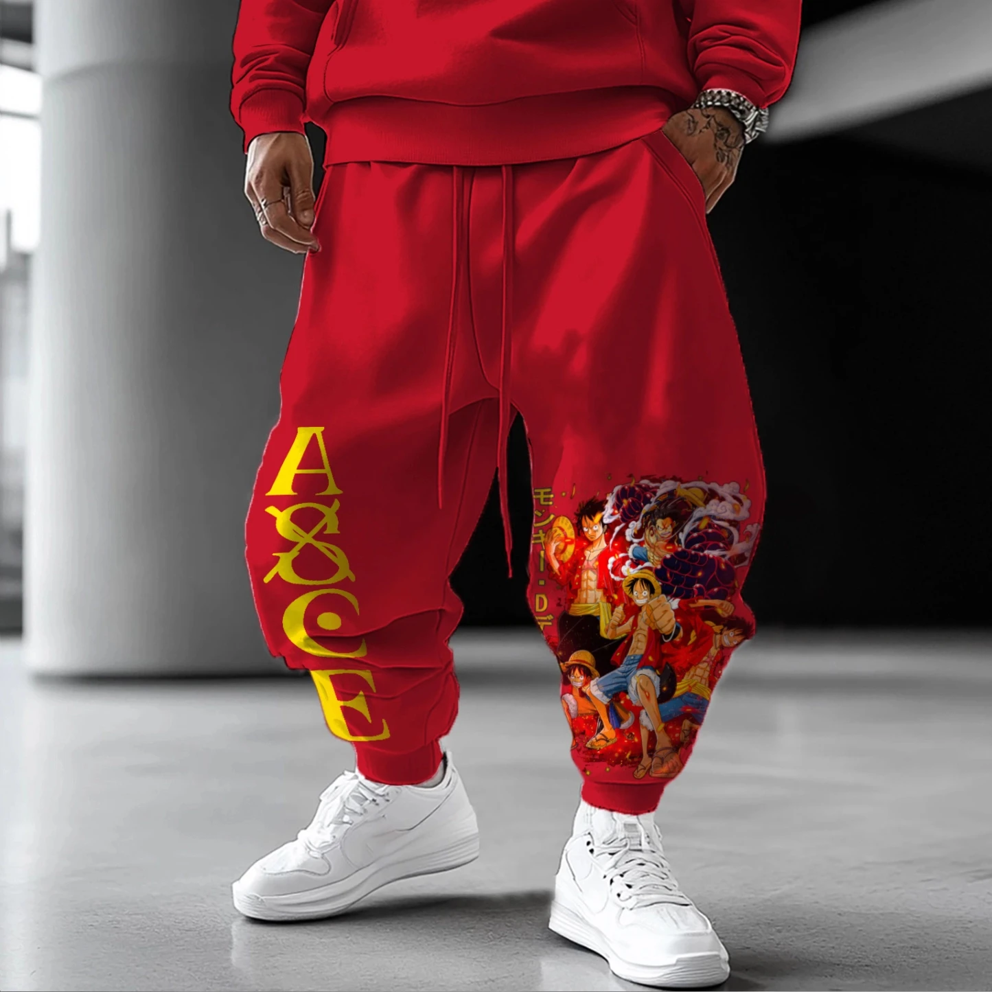 

One Piece Collaboration 2025 Best-selling Autumn Daily Life Commuting Sports Men's Pure Cotton Long Pants and Sweatpants