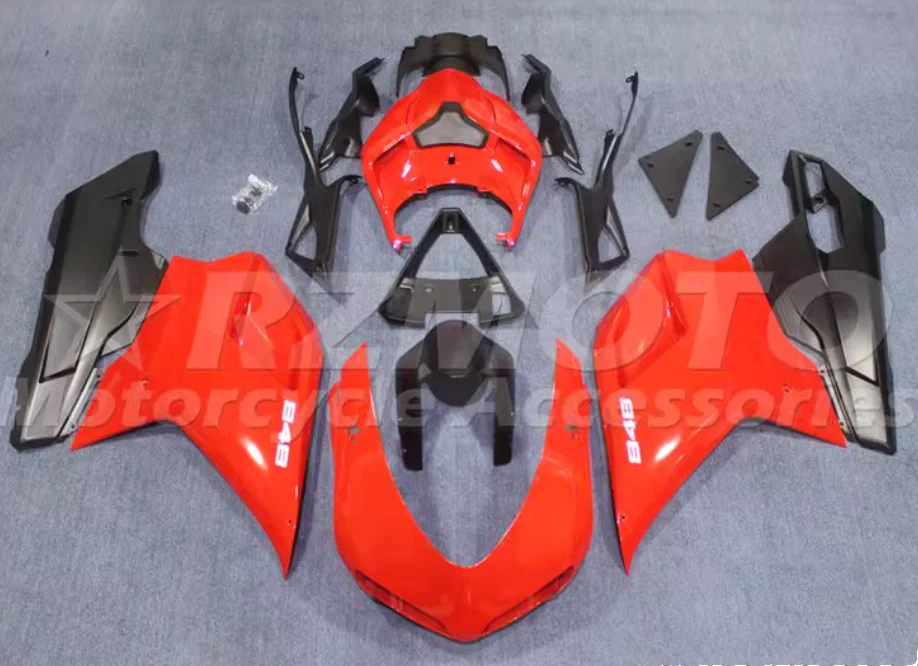 NEW ABS Fairings Kits Fit For DUCATI 848 1098 1198 1098S 1198S Bodywork Set Custom Red Black