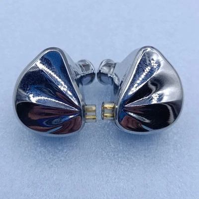 10Mm Cirkel Ijzer Hoofdtelefoon Shell 30017 Moving Iron Moving Coil 0.78QDC Socket Zinklegering Shell Diy Hoofdtelefoon Accessoires 1 paar