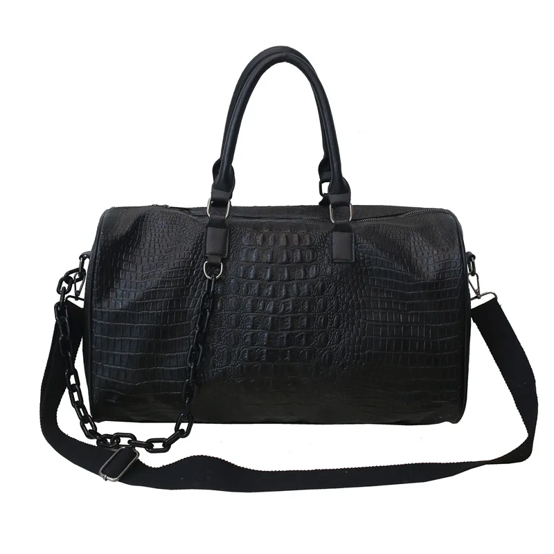 New Arrive Alligator Deisgn Pu Leather Multifunction Fitness Laptop Handbag For Women Large Capacity Luggage Travel Bag Duffle