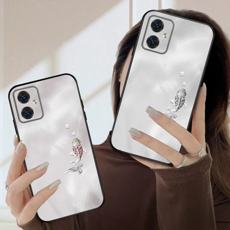 

Blue Little Fish For Motorola Moto G 04 G05 14 15 24 34 35 54 55 75 84 85 Edge 40 50 Fusion 60 Fusion silicone soft phone case