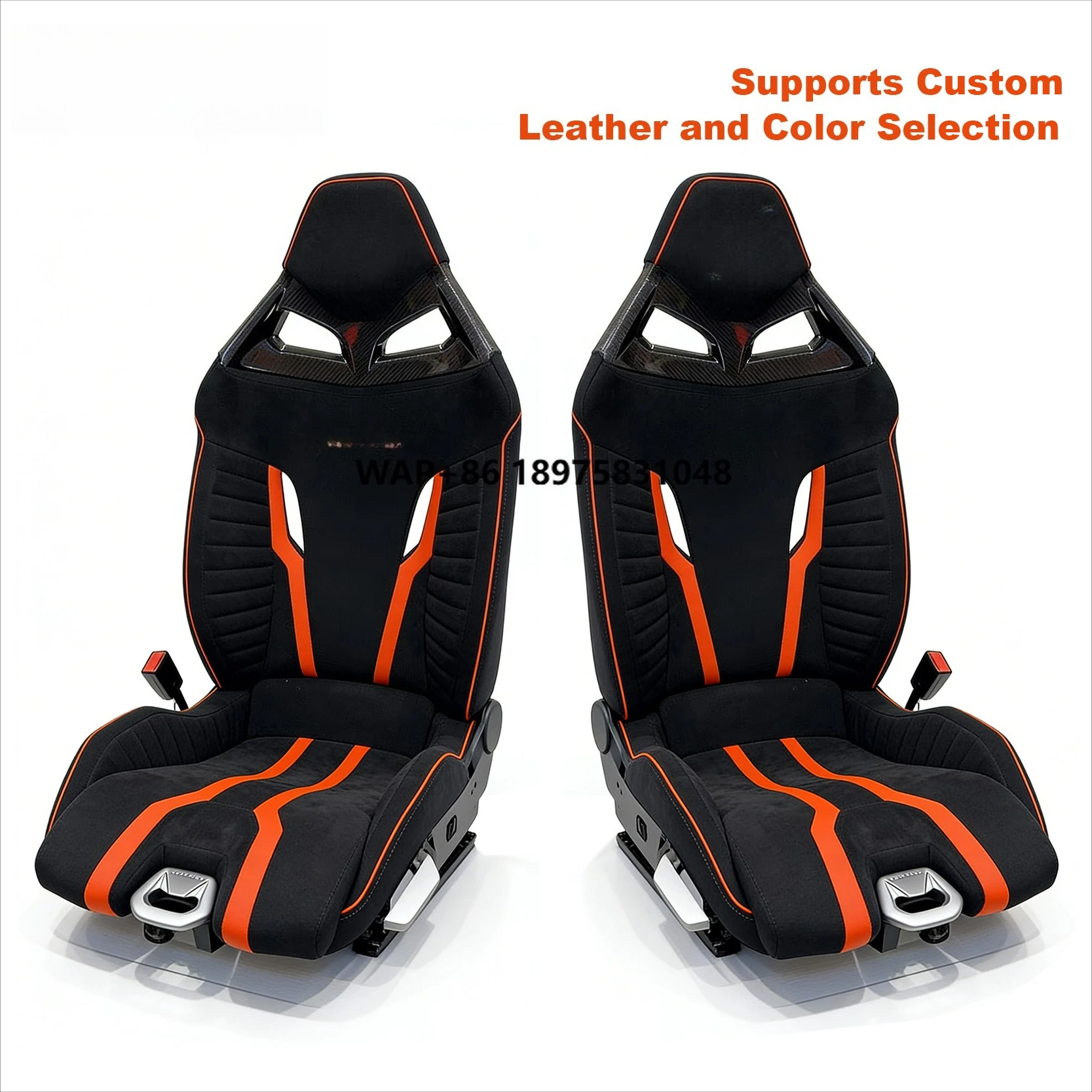 Customizable A Pair Super Sport Seats for EVO STO Huracan Leather & Stitching Options Available 4T3882023