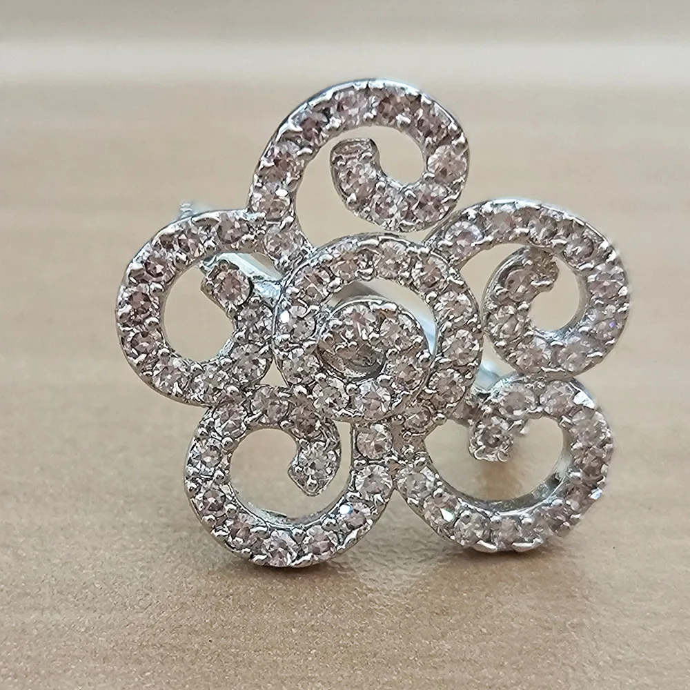Size 8 Limited edition! Luxury Jewelry Micro Pave full Bling Cubic zircon Fantastic Luxury Ring For Party image 3