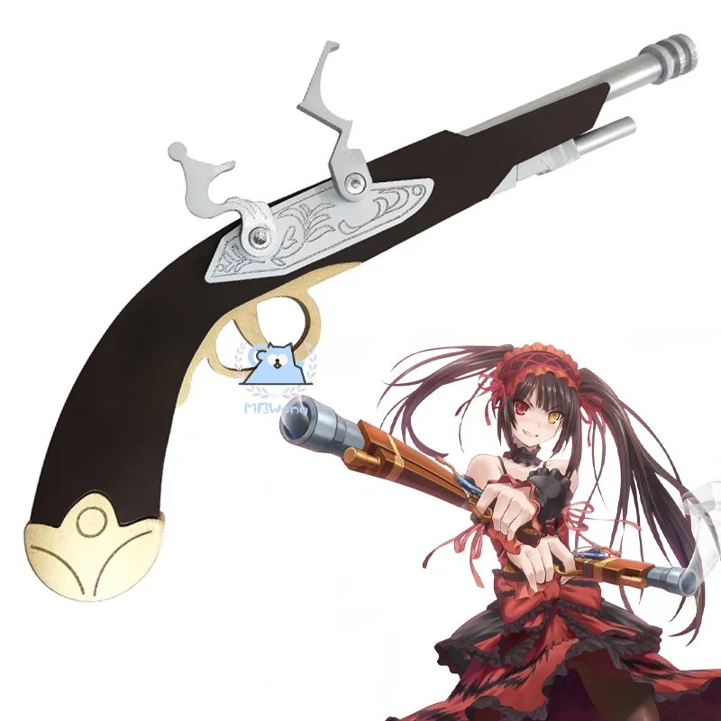 

Date A Live Zaphkiel Kurumi Tokisaki, реквизит для косплея, пистолет, реквизит для пистолета, ПВХ, оружие Nightmare Kurumin Kuruel для Хэллоуина, вечеринки, женщин