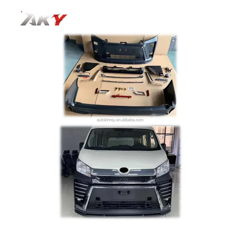 

Factory Price for Toyo-ta Hiace Super GL 2019-2022 Upgrade to Vellfire Modelli-sta M Style Front and Rear Bu