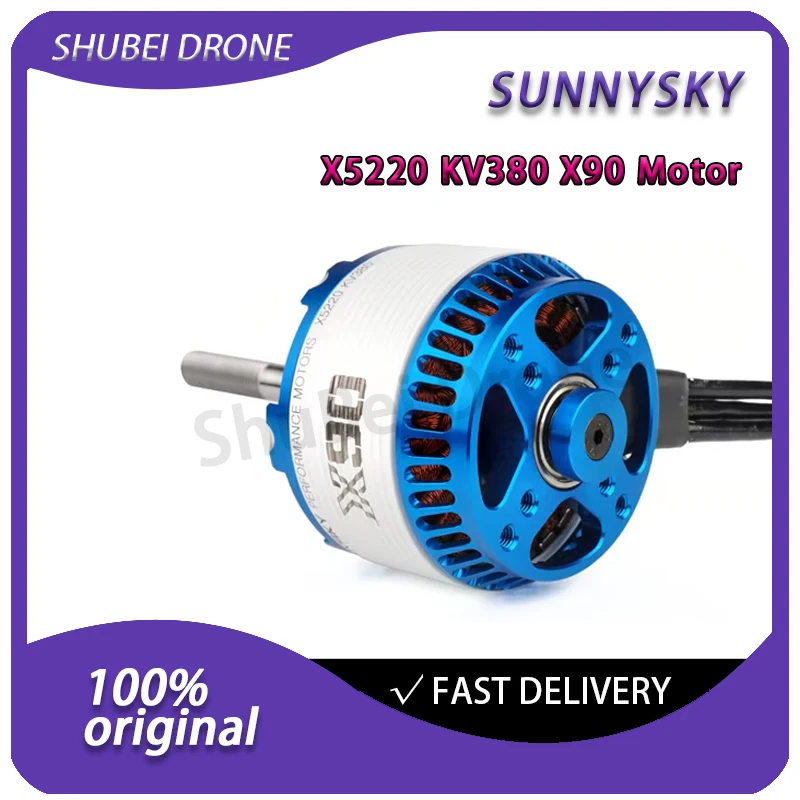 

Sunnysky X5220 KV380 Brushless Outrunner Motor for 6S-12S RC Fixed Wing Plane 3D Aerobatics Aircraft X90 Upgrade Version