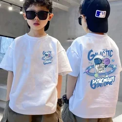 Boys Cotton T-shirt Japan Summer Cartoon Printed Girls Tees Short Sleeve Children Tops High Quality Boys Clothes 2024 New