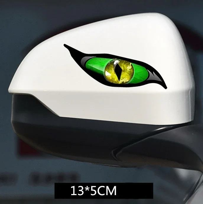 3D Stereo Reflective Eyes Stickers for Car Rearview Mirror Auto Strong Reflective Cat Eyes Waterproof  for Truck SUV