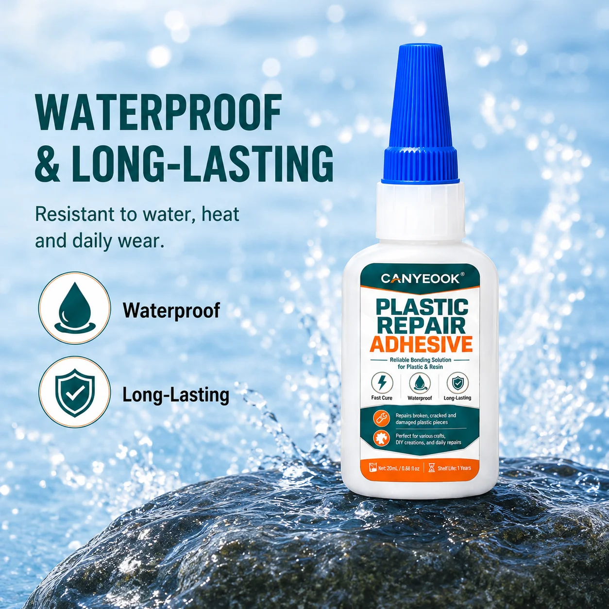 Automotive Plastic Adhesive: Quick-Drying Universal Glue for Permanent, Shock-Resistant Repairs on All Car Plastic Parts and Sur