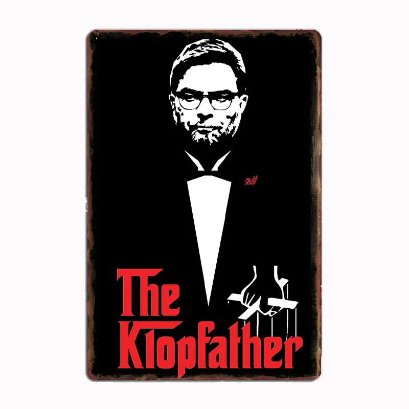 

Jürgen Klopp for All Liverpool Fans Metal Sign Posters Garage Custom Home Decor Room Decoration Wall Decor