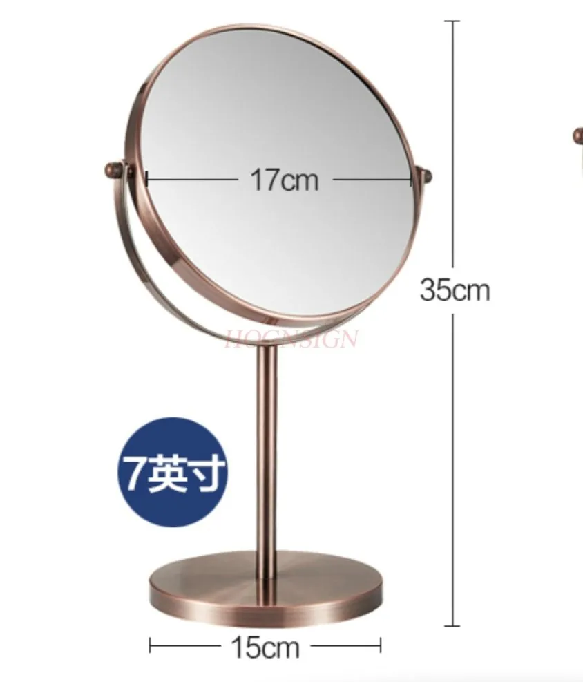 Desktop makeup mirror, mirror, dressing mirror, double-sided mirror, beauty mirror, 3x magnification