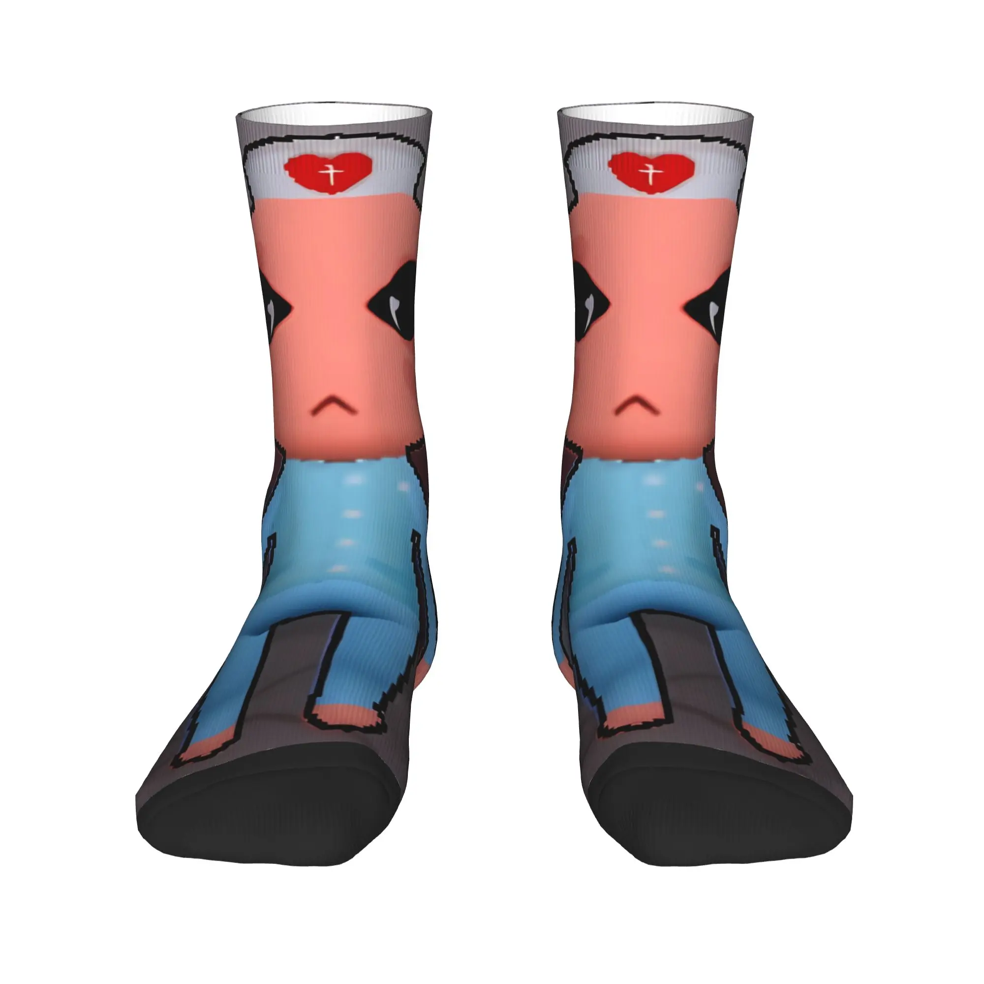 Animal Hospital Nurse Dog Standing Cartoon Socks Novelty Stockings Winter Non Slip Unisex Men Socks Quality Outdoor Sports Socks