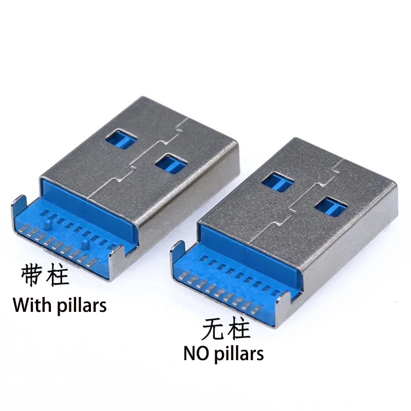 10PCS USB 3,0 A Typ Stecker Stecker 9 Pin SMT SMD High-speed Datenübertragung USB 3,0 Jack lade Buchse Löten – Detail 2