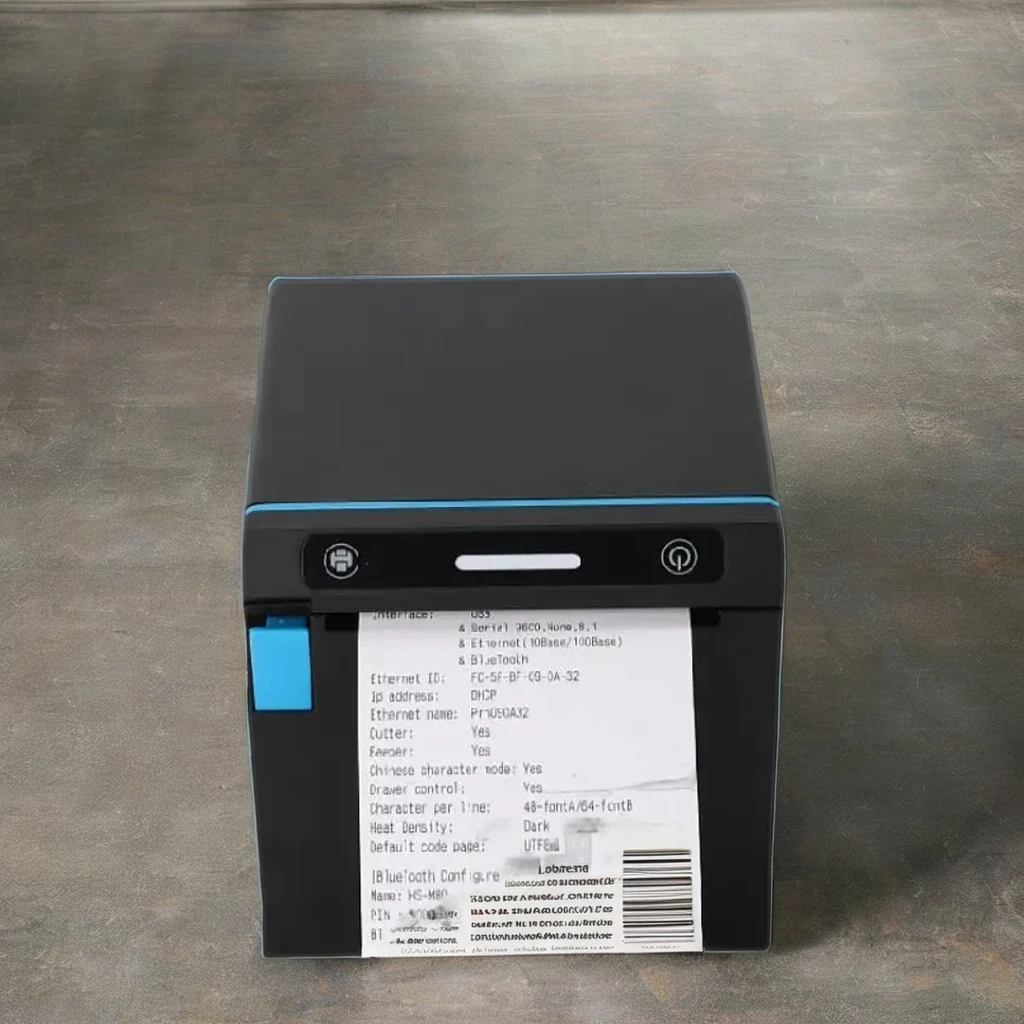 ATU&UTV80mm Receipt Output Printer Usb Serial Lan Interface Used Restaurant Billing Counter