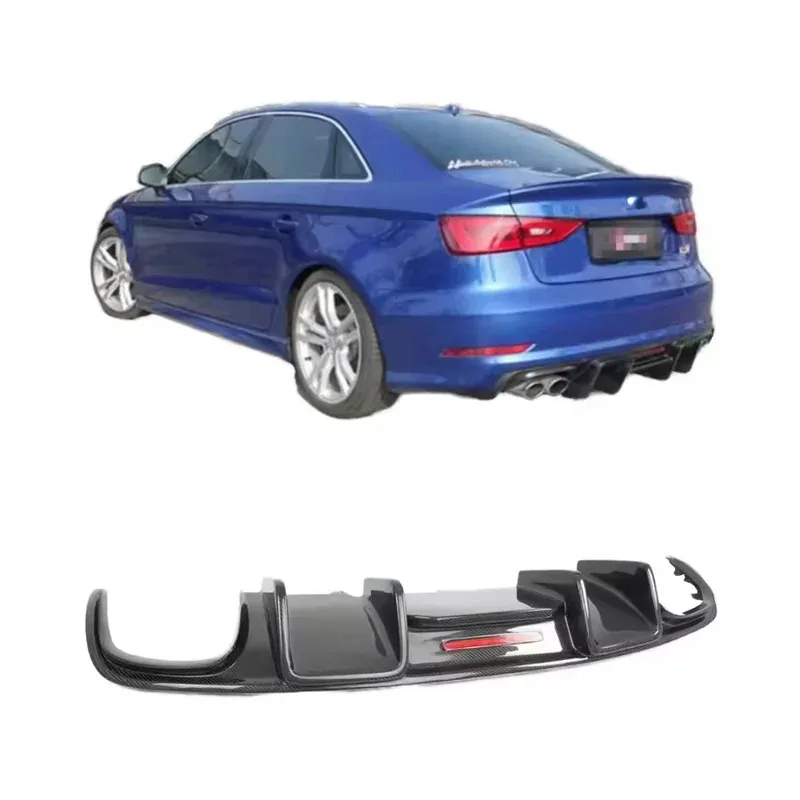 

Hot Product Carbon Fiber Rear Bumper Diffuser A3 S3 8V 2013 2014 2015 2016 Lip Spoiler Selling