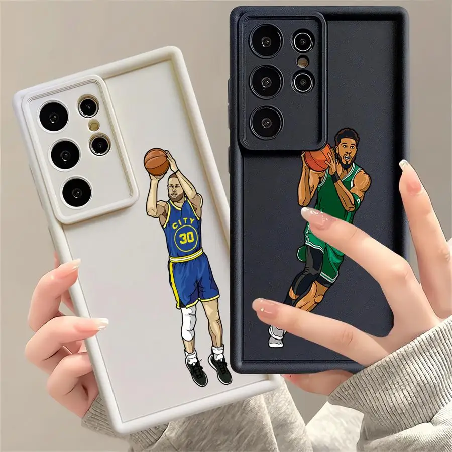 Basketball Player Phone Case for Samsung Galaxy A73 A72 A71 A54 A53 A52s A52 5G A51 A55 A35 A25 A15 4G Soft Cases