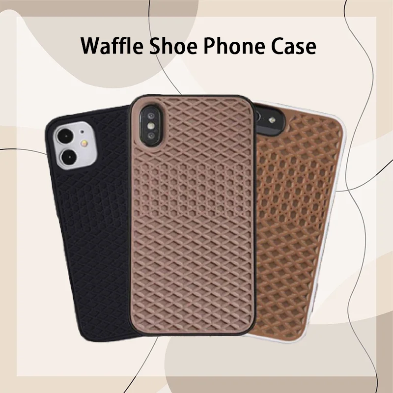 Case For iPhone 15 14 13 12 11 Pro Max Mini X XS XR Waffle Shoe Sole Phone Case For iPhone 6 7 8 Plus SE20 Back-Vans-case Cover