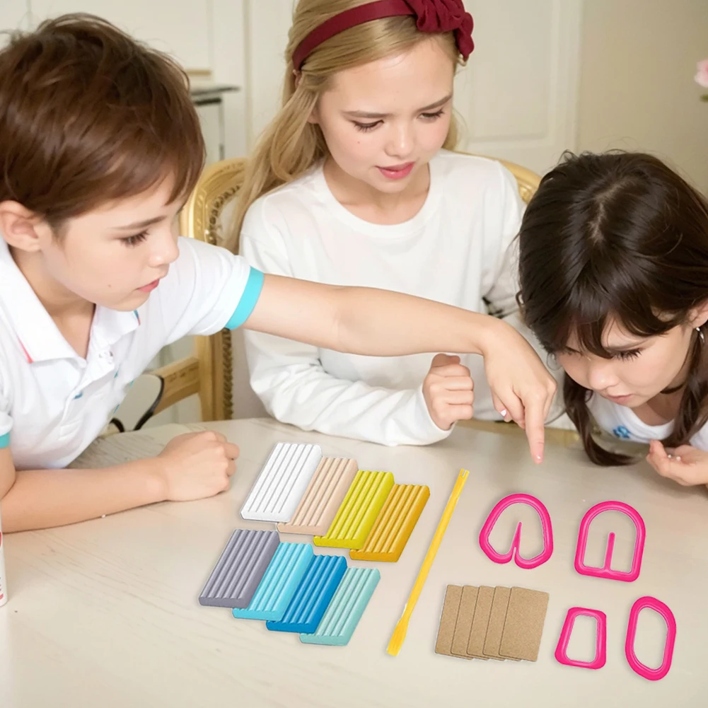 24-Farben-Polymer-Ton-Set zum Selbermachen, Kunsthandwerk, Tonset, ungiftig, Modellierung, Back-Ton-Starter-Set mit Bildhauerei-Werkzeugen für die Schmuckherstellung