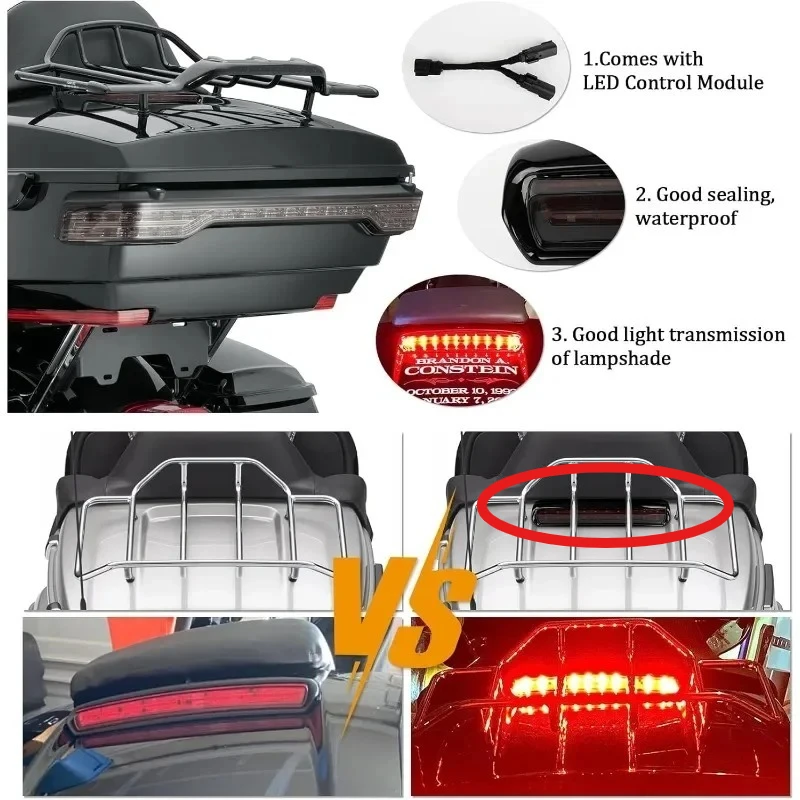 Running Light Brake Light Turn Signal Blinker for CVO Electra Glide Ultra Limited Classic Low Tri Glide 2014-later Motorcycle 2