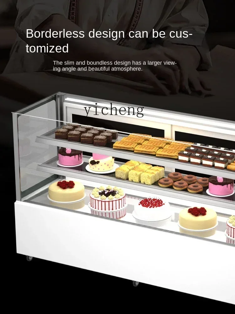 b11- Cake Counter Air-Cooled Dessert Cake Showcase Beverage Display Freezer Vertical Fruit Fresh Cabinet