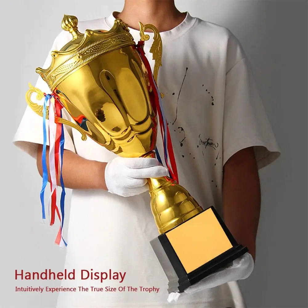

Multi-size Gold Trophy Customizable With Lid Winner Award Trophy Large Size Metal Material Metal Trophy Award Cup Sports Games