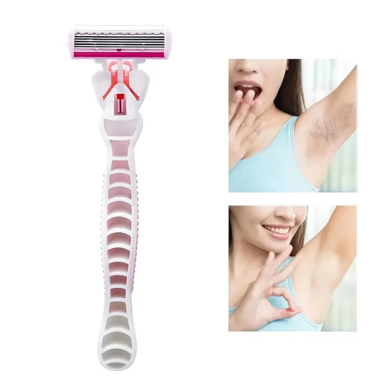 มีดโกนหนวดกําจัดขนสตรีสําหรับร่างกาย 1 ชิ้น - มีดโกนดูแลผิวเรียบลื่น พกพาสะดวก ใช้งานง่าย และอ่อนโยน