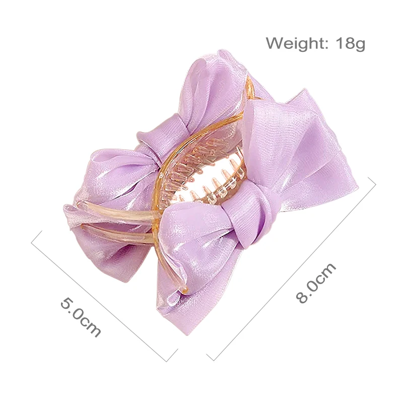 New Elegant Bow Pill Head Grip Clip Korean Temperament Hair Clip Female Ponytail Braid Clip Fashion Headdress For Women Girls