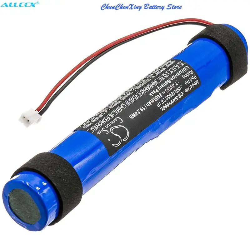 100% NOVA bateria de alto-falante 7.4V 2600mAh INR18650 2S1P para Nyne Vibe + FERRAMENTA