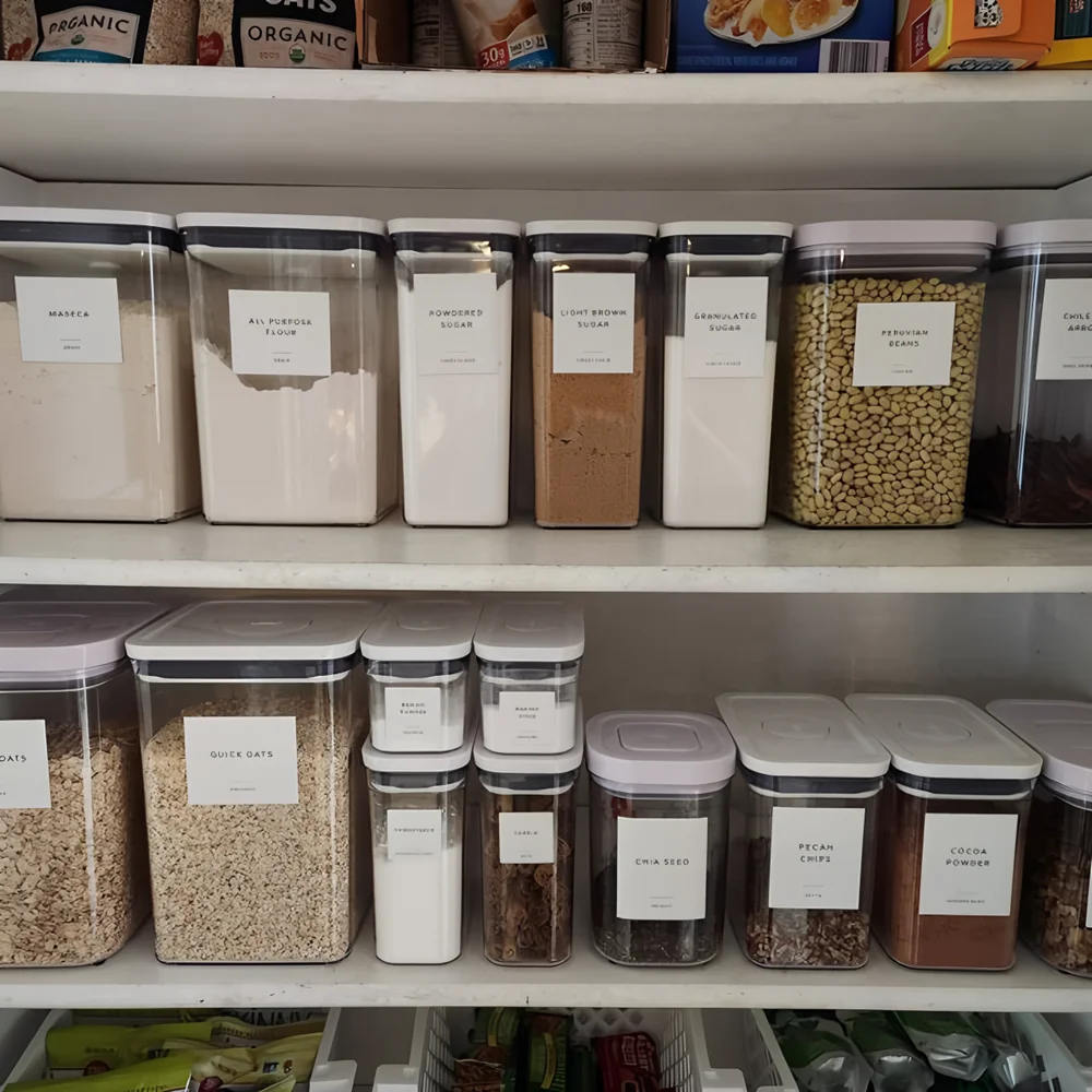 Pantry Labels (Minimal Design), Water Resistant, Customizable Pantry & Kitchen Labels, Home Organization Labels, Any language