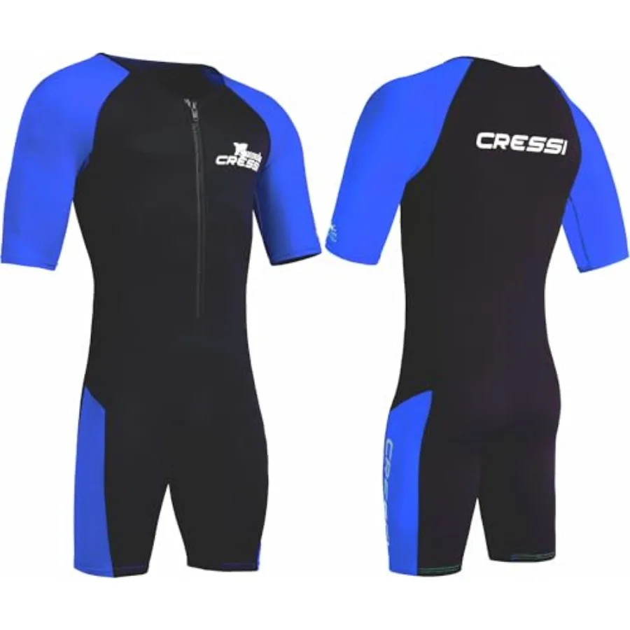

Adult Male Neoprene Shorty Wetsuit for Snorkeling Scuba Diving Tiburon: Designed in Italy black quick-dry and flexible