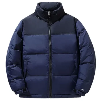 Neue Winter Männer Stehen Kragen Kurze Puffer Jacken Casual Ente Unten Mäntel Hohe Qualität Männlichen Dicker Warme Winter Mäntel Größe 3XL