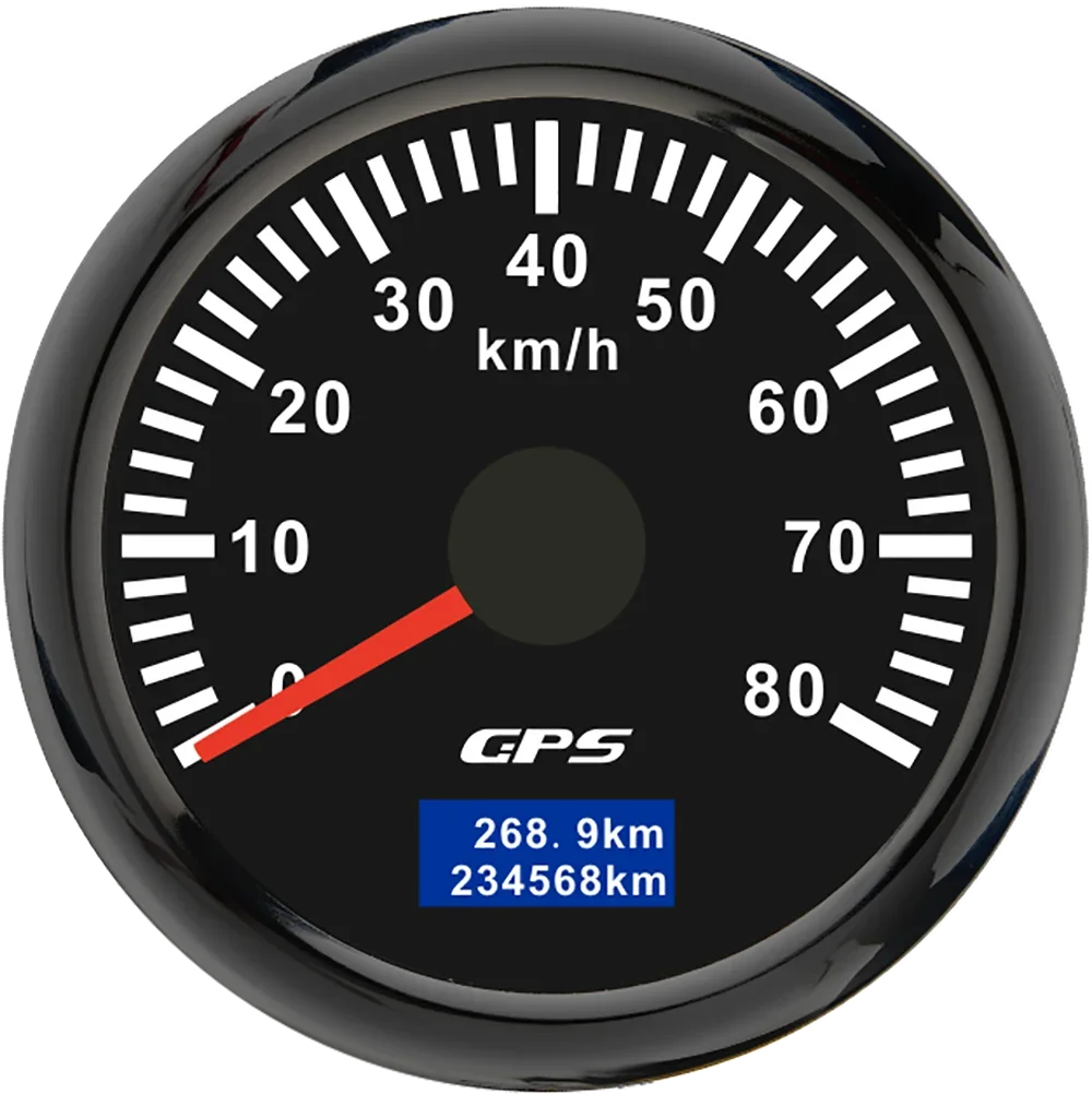 30/60/80/120/200 Km/h GPS Snelheidsmeter 52 MM Auto Vrachtwagen Snelheidsmeter meter Met GPS Antenne Met 7 Kleur Backlight 9-32 V