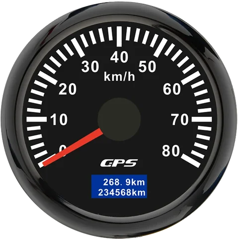 30/60/80/120/200 км/ч GPS-спидометр 52 мм измеритель скорости для автомобилей и грузовиков с GPS-антенной с 7-цветной подсвет...