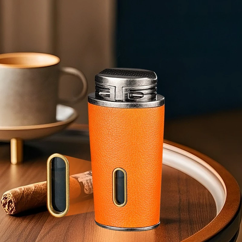 

NewCigar Specific Double Straight Butane Lighter,Multi functional Cigar Specific Lighter,Cigarette Accessories,Cigar Accessories