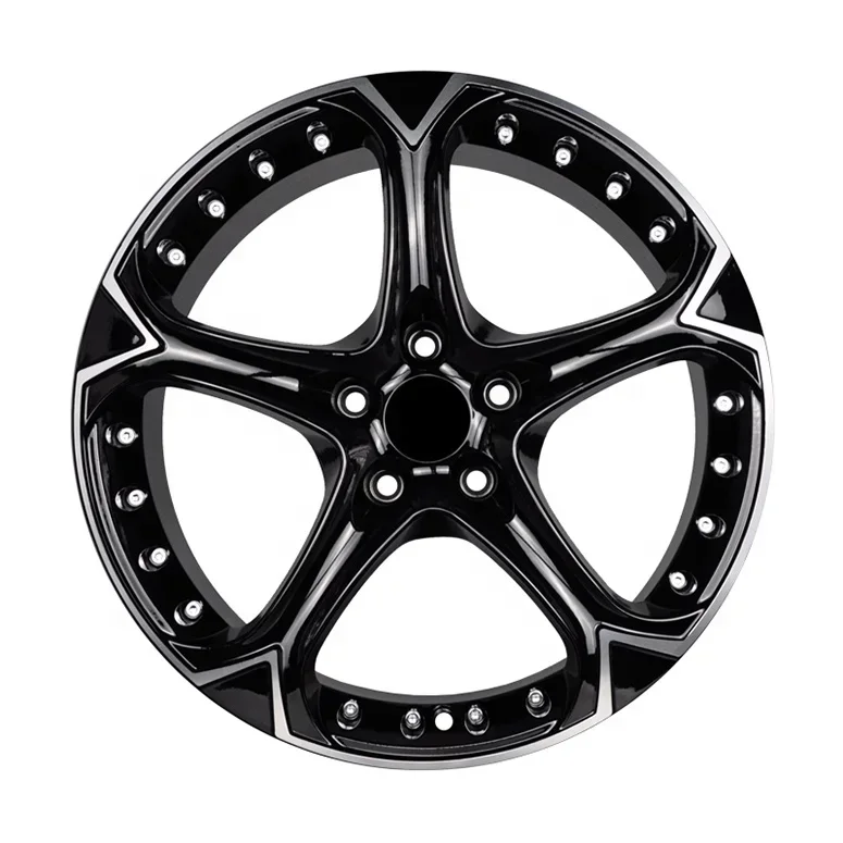 5 Spoke Black Car Alily Wheels 18 