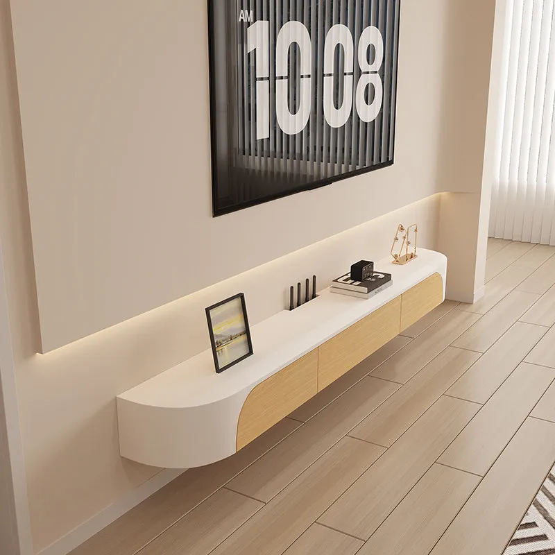 

Floating Living Room Tv Cabinet Simple Modern Wall Mounted Designer Tv Cabinet Unique Space Saving Muebles Para Hogar Furniture