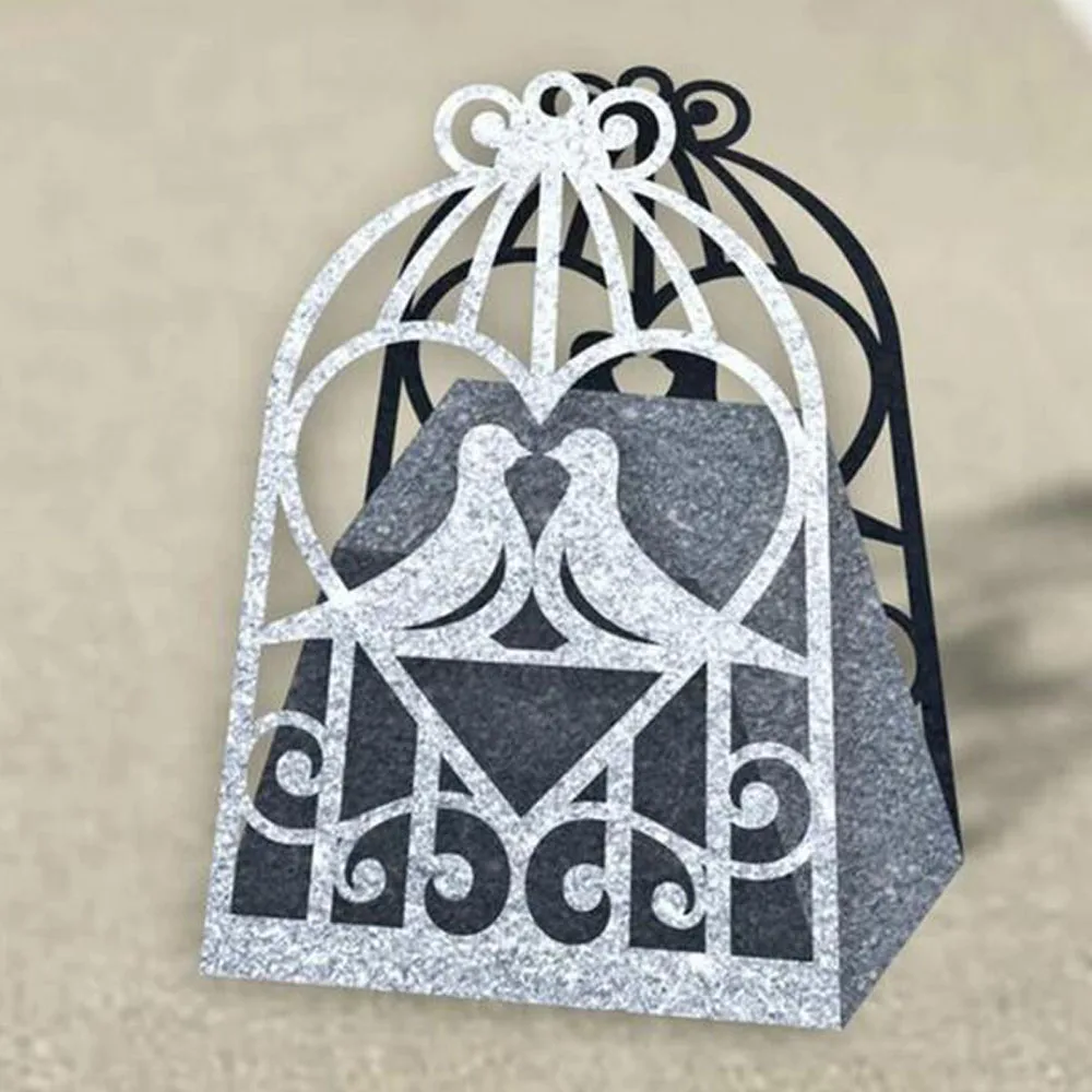 Love Birdcage Box Metal Cutting Dies Stencils for Scrapbooking Photo Album Decorative Embossing DIY Paper Cards