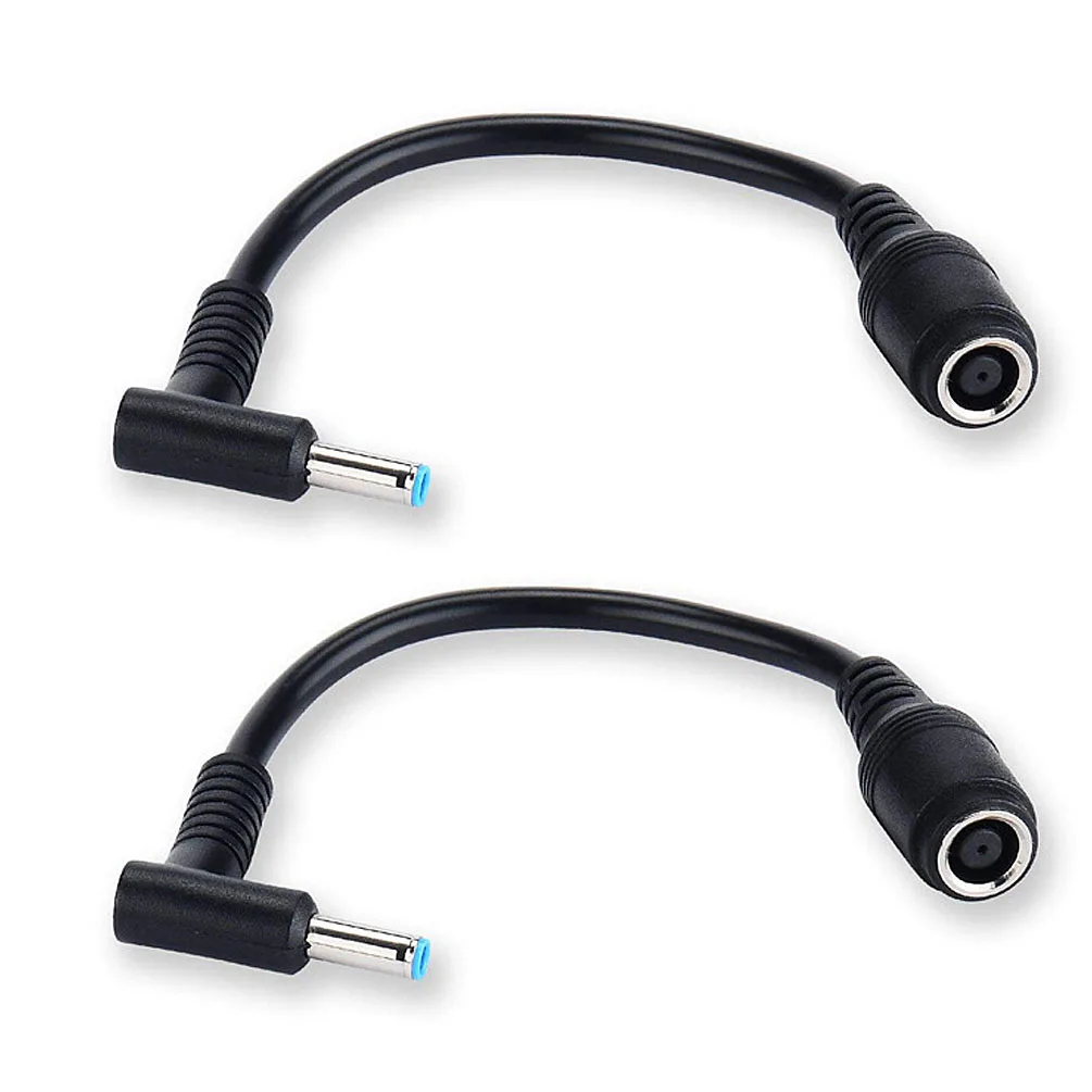 3PCS 7.4mm to 4.5mm DC Power Adapter Converter Cable - Universal Replacement Connector for HP/Dell Laptops (Blue Tips).
